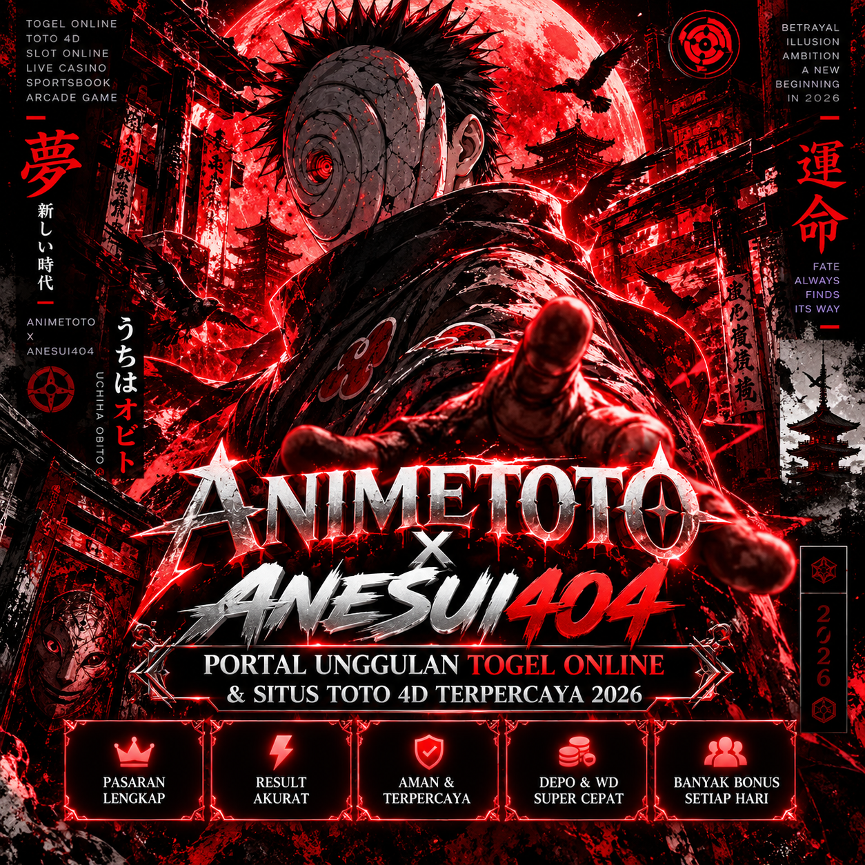 ANIMETOTO ✈️ Portal Unggulan Togel Online & Situs Toto 4D Terpercaya 2026